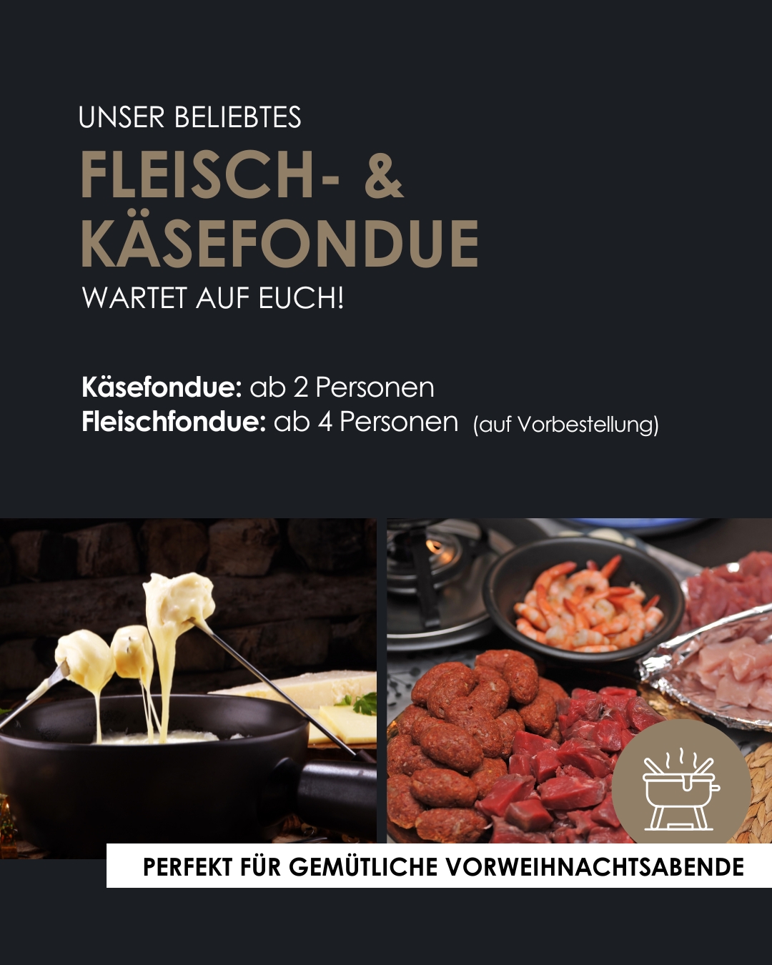 Beitrag Fleisch- & Käsefondue_VORKOSTER